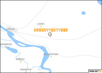 map of Krasnyy Oktyabr\