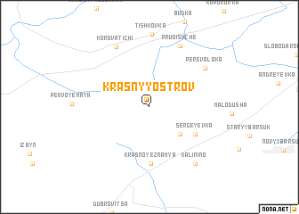 map of Krasnyy Ostrov