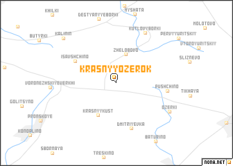 map of Krasnyy Ozerok