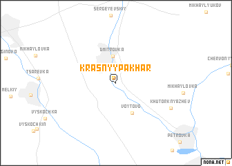 map of Krasnyy Pakharʼ