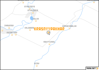 map of (( Krasnyy Pakhar\