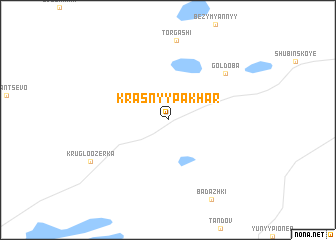 map of Krasnyy Pakhar\