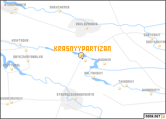 map of Krasnyy Partizan