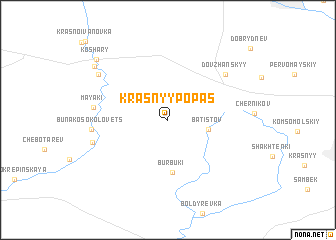 map of Krasnyy Popas