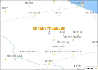 map of Krasnyy Posëlok