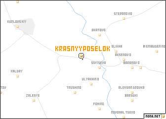 map of Krasnyy Posëlok