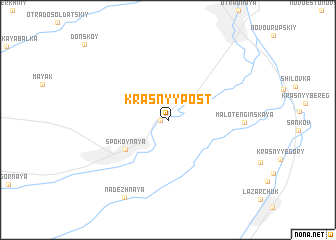 map of (( Krasnyy Post ))