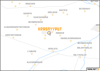 map of Krasnyy Put\