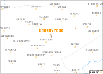 map of Krasnyy Rog