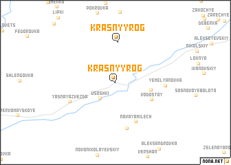 map of Krasnyy Rog
