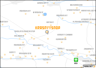 map of (( Krasnyy Snop ))