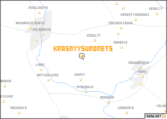 map of Krasnyy Suronets