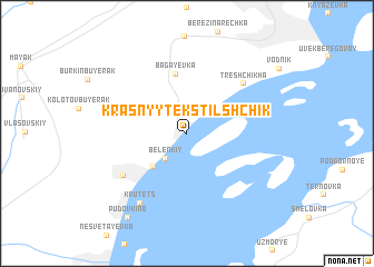 map of Krasnyy Tekstil\