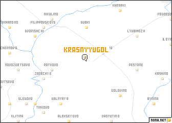 map of Krasnyy Ugol