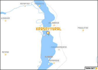 map of Krasnyy Ural