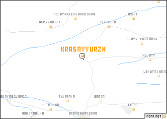 map of Krasnyy Urzh