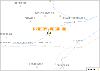 map of Krasnyy Voskhod