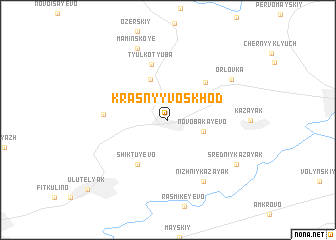 map of Krasnyy Voskhod