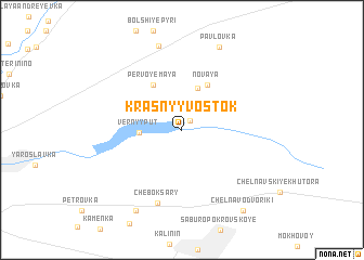 map of Krasnyy Vostok