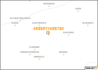 map of Krasnyy Vostok