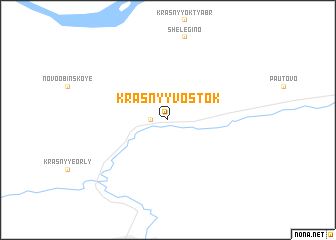 map of Krasnyy Vostok