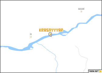 map of Krasnyy Yar