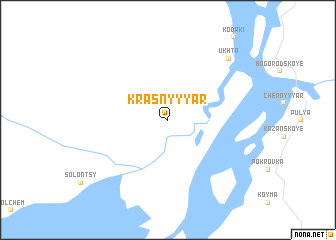 map of Krasnyy Yar