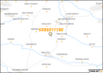 map of Krasnyy Yar