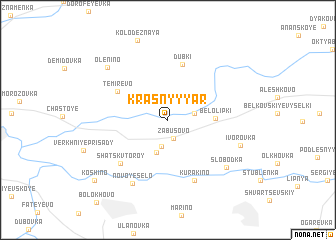 map of Krasnyy Yar