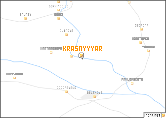 map of Krasnyy Yar