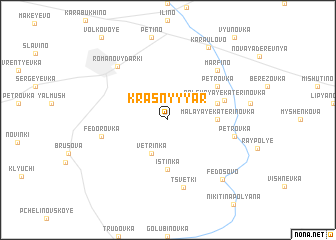 map of Krasnyy Yar