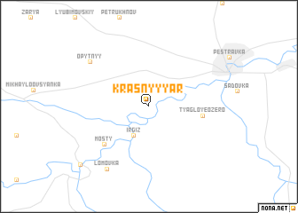 map of Krasnyy Yar