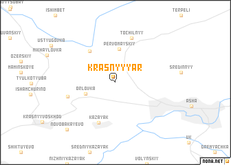 map of Krasnyy Yar