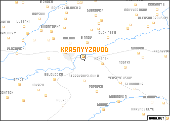 map of Krasnyy Zavod