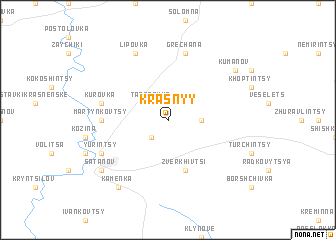 map of Krasnyy