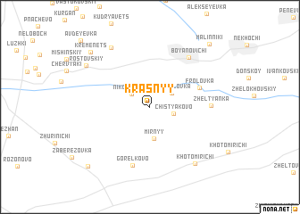 map of Krasnyy