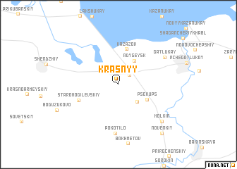 map of Krasnyy