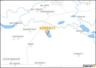 map of Krasnyy