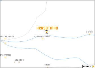 map of Krasotinko