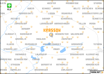 map of Krassow