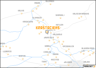 map of Krastaciems