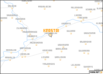 map of Kraštai