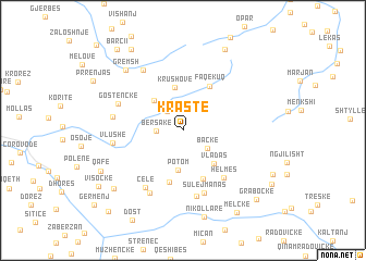 map of Krastë