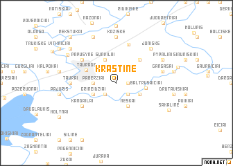 map of Kraštinė