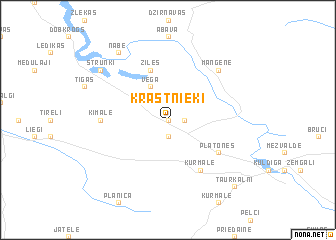 map of Krastnieki