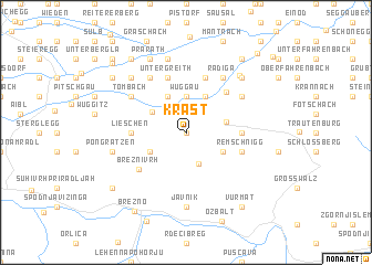 map of Krast