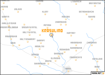 map of Krasulino