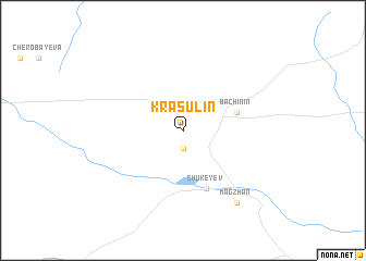 map of Krasulin