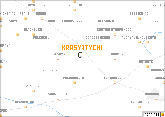 map of Krasyatychi