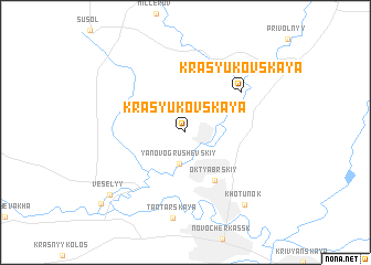 map of Krasyukovskaya